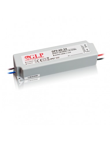 60W 24V LED maitinimo šaltinis IP67 | GPV-60-24