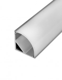 LED profilis CORNER 45 pilkas